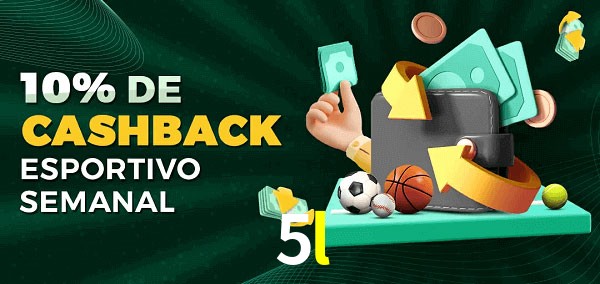 10% de bônus de cashback na 5l